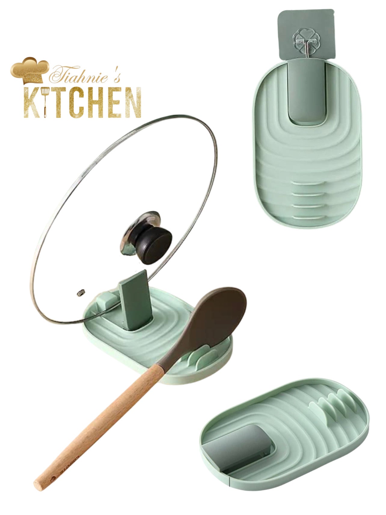 Lid & utensil holder