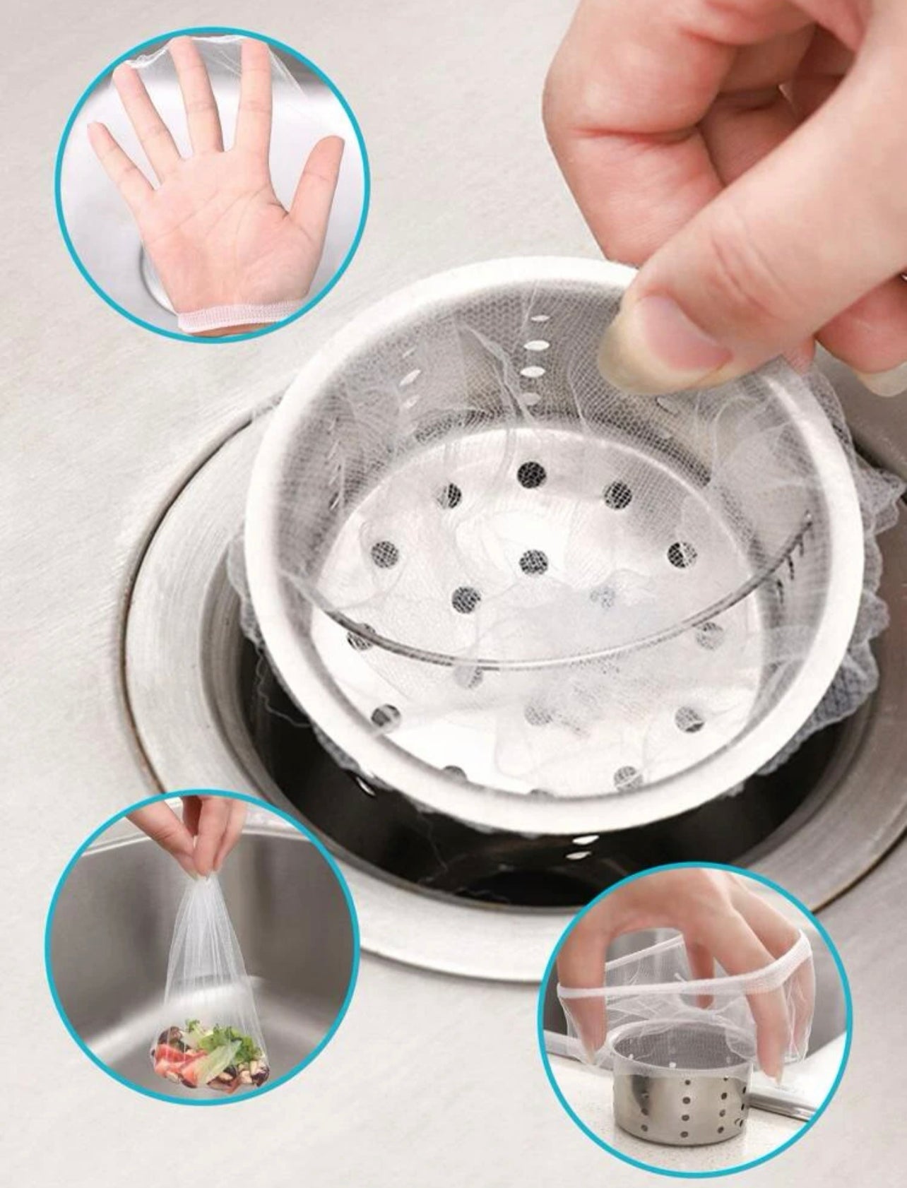 Sink food filters(10 pc)